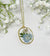 Garden light blue floral Necklace